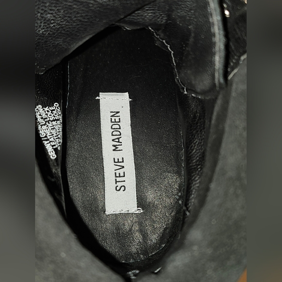 Like New Steve Madden Genny Combat Boots size 10M - Picture 7 of 10